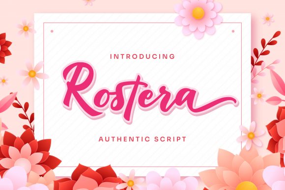 Rostera Font Poster 1