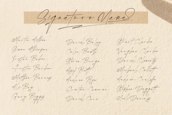 Rostera Signature Font Poster 2