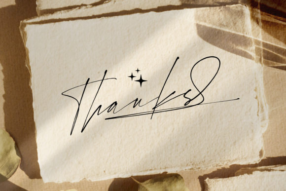 Rostera Signature Font Poster 14