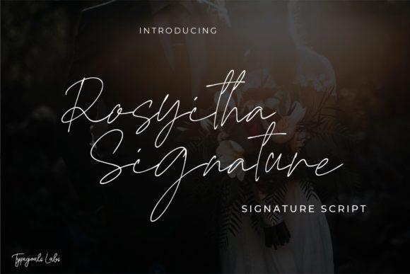 Rosyitha Signature Font Poster 1