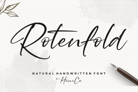 Rotenfold Font