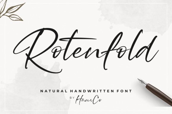 Rotenfold Font Poster 1