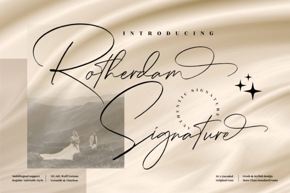 Rotherdam Signature Font Poster 1