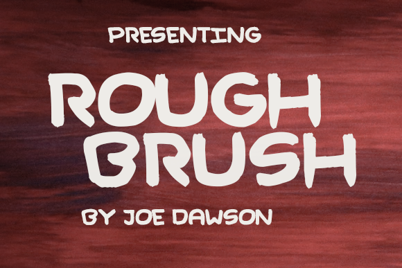 Rough Brush Font Poster 2