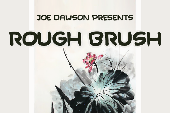 Rough Brush Font Poster 3