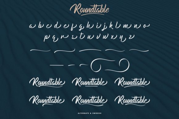 Roundtable Font Poster 9