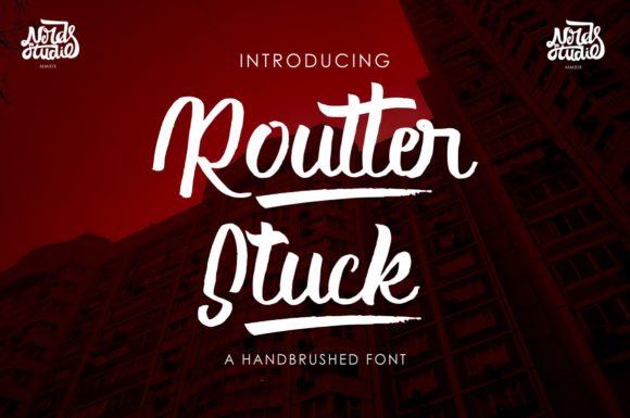 Routter Stuck Font Poster 1