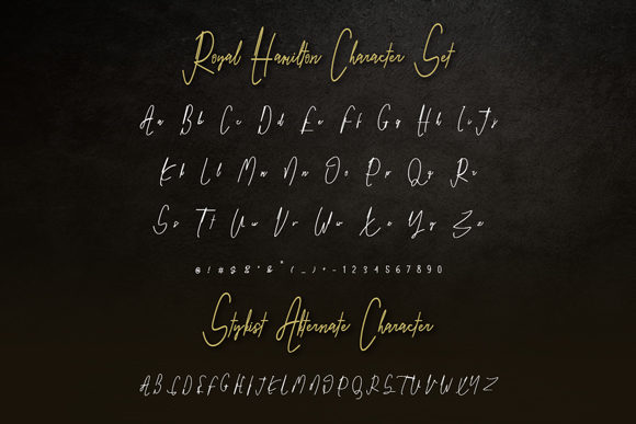 Royal Hamilton Font Poster 4