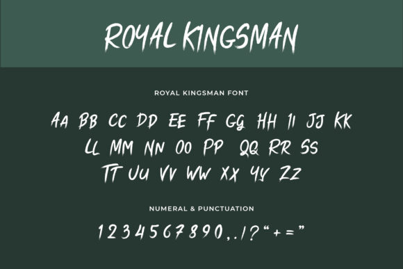 Royal Kingsman Font Poster 3
