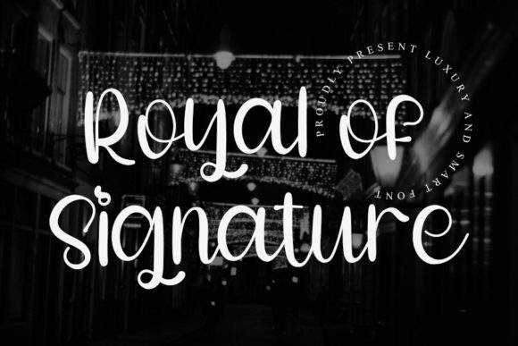 Royal of Signature Font Poster 1