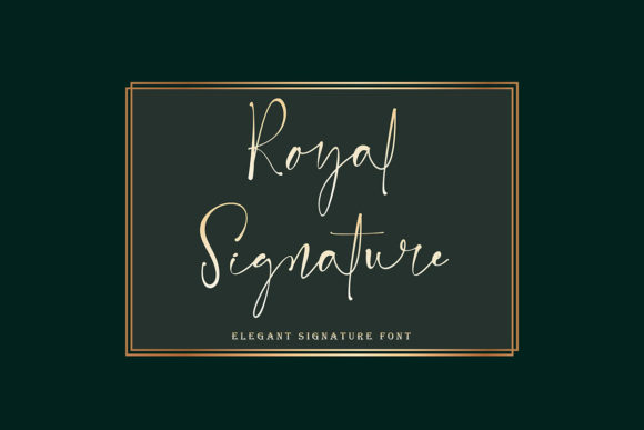 Royal Signature Font Poster 1
