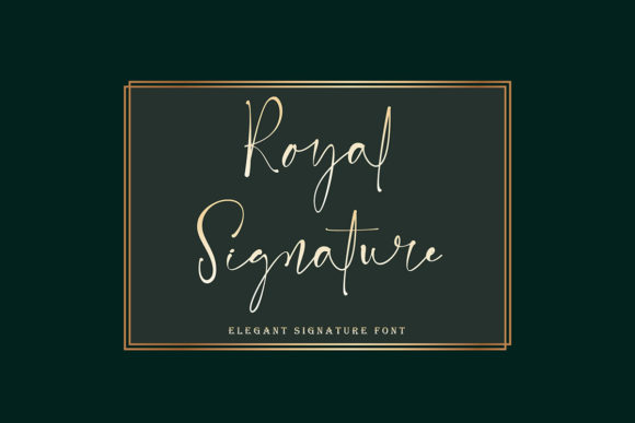 Royal Signature Font