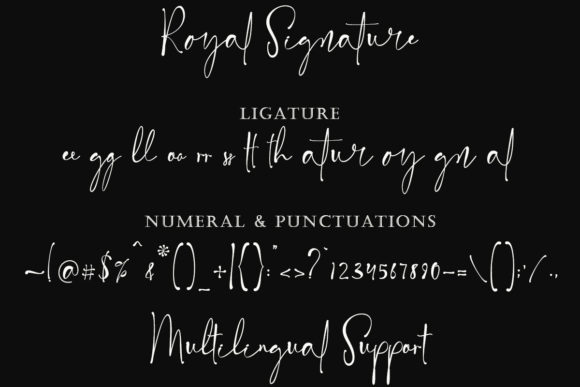 Royal Signature Font Poster 11