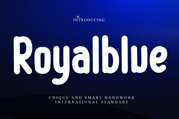 Royalblue Font Poster 1