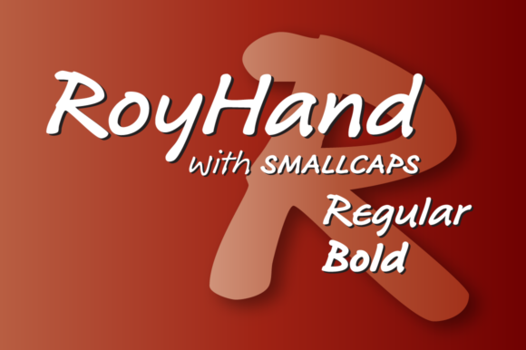 RoyHand Regular and Bold  Font Poster 1