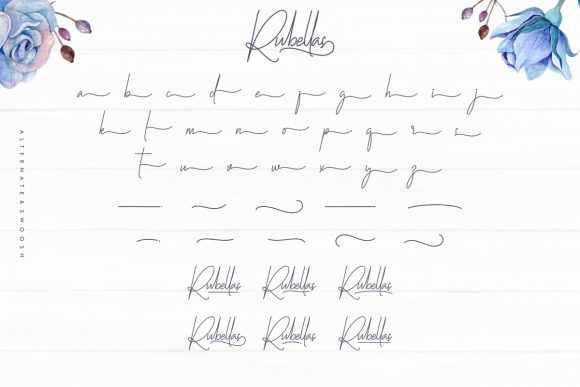 Rubellas Font Poster 8