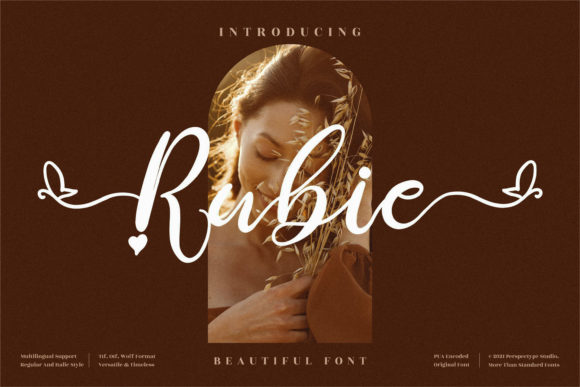 Rubie Font Poster 1