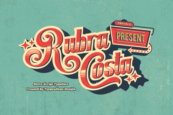 Rubra Costa Font Poster 1