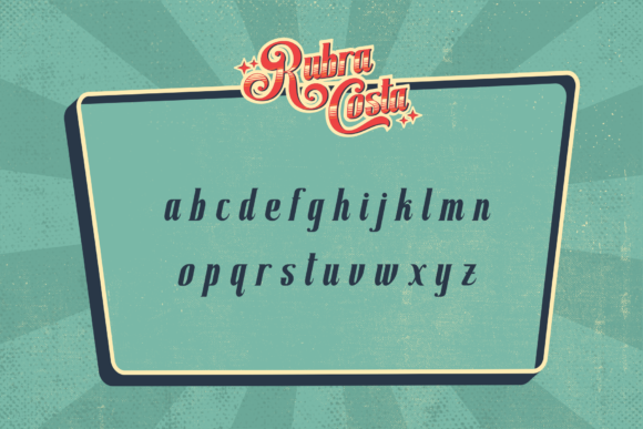 Rubra Costa Font Poster 8