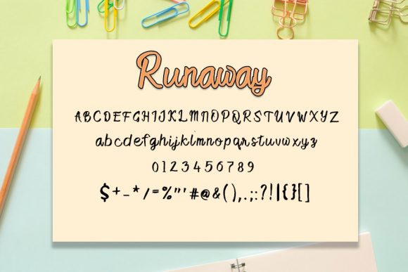Runaway Font Poster 2