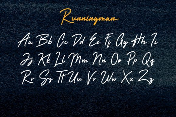 Runningman Font Poster 5