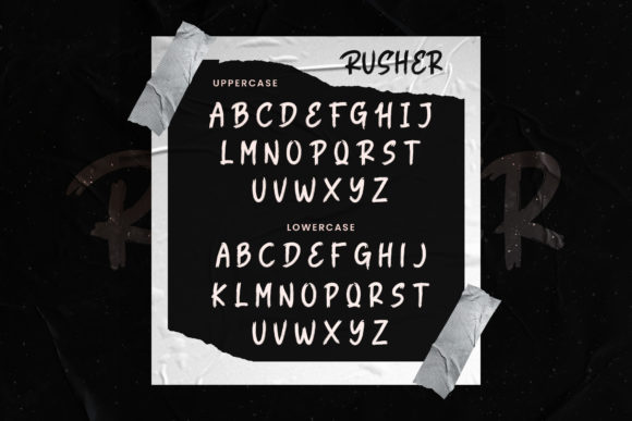 Rusher Font Poster 8