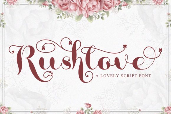 Rushlove Font Poster 1