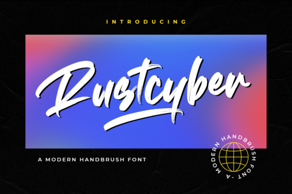 Rustcyber Font Rustcyber Font Poster 1