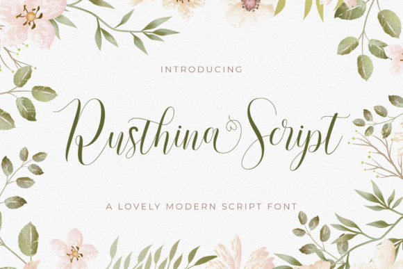 Rusthina Font Poster 1