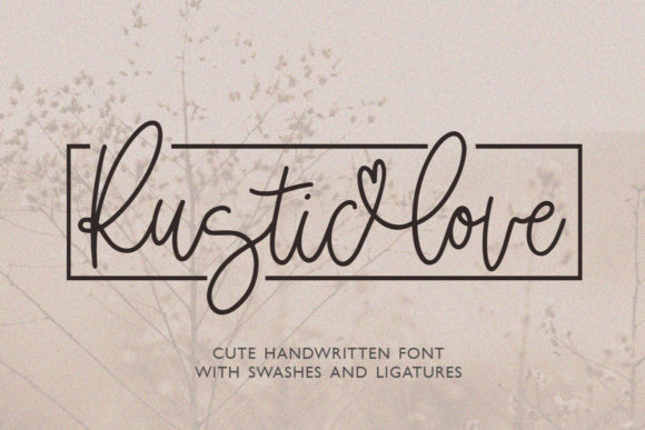 Rustic Love Font Poster 1