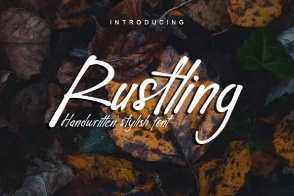 Rustling Font Rustling Font Poster 1