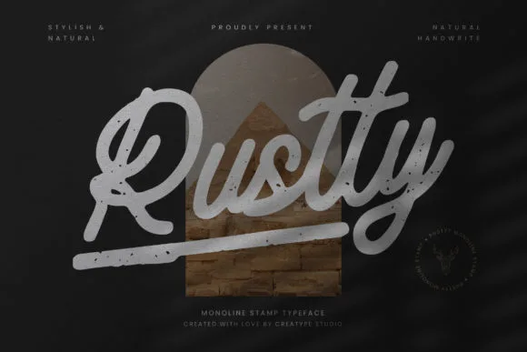 Rustty Font Rustty Font Poster 1