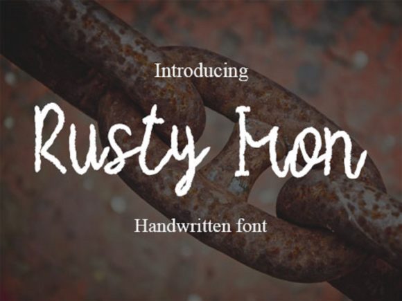 Rusty Iron Font