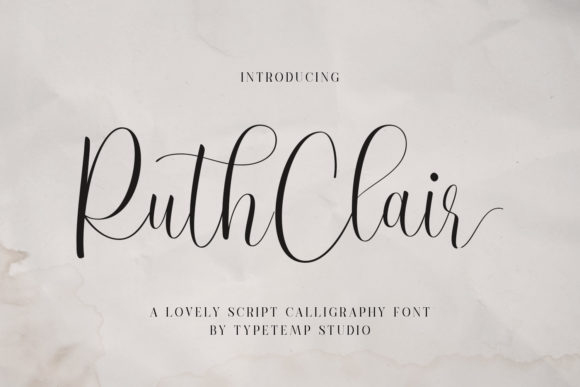 Ruth Clair Font Poster 1