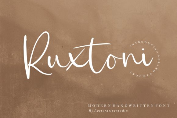 Ruxtoni Font Poster 1