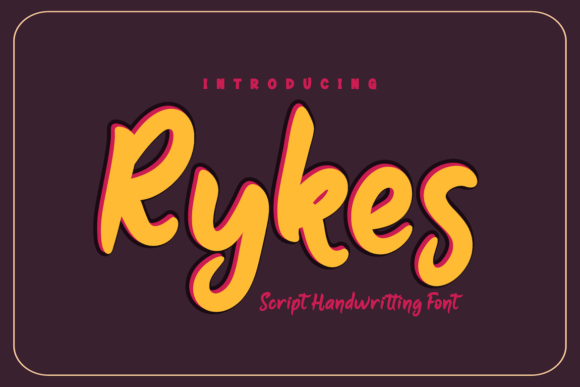 Rykes Font Poster 1
