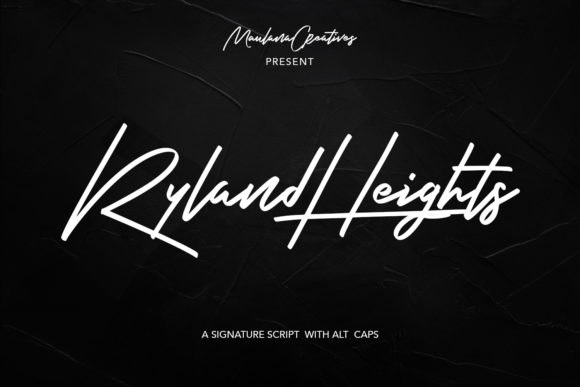Ryland Heights Font Poster 1