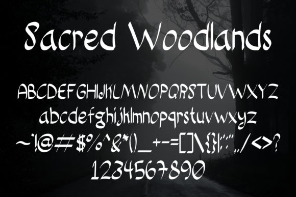 Sacred Woodlands Font Poster 5