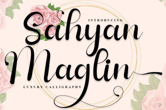Sahyan Maglin Font Poster 1