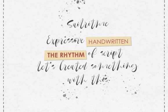 Sailritme Font Poster 2