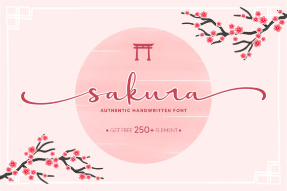 Sakura Font Poster 1