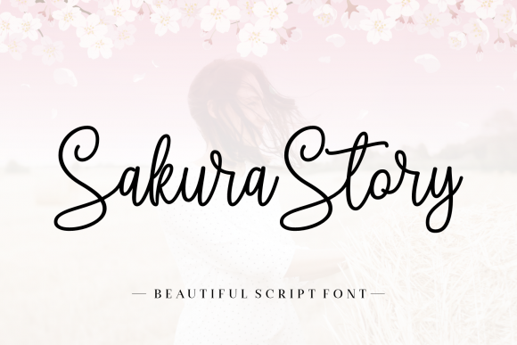 Sakura Story Font Poster 1
