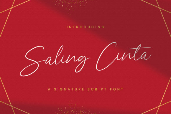 Saling Cinta Font Poster 1