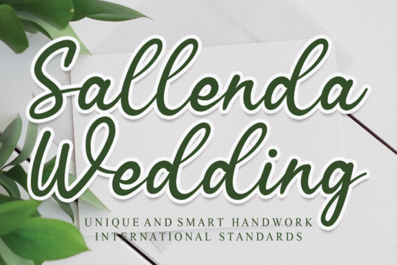 Sallenda Wedding Font