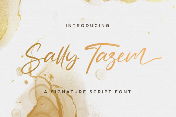 Sally Tazem Font Poster 1