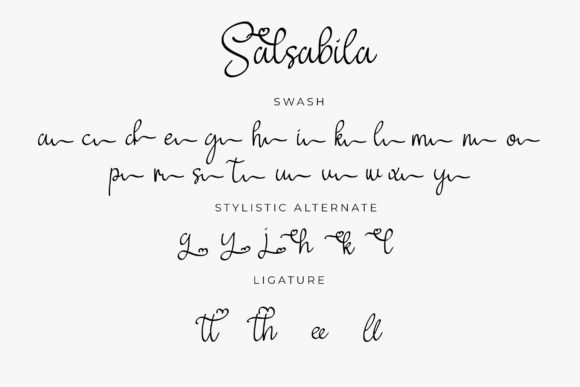 Salsabila Font Poster 6