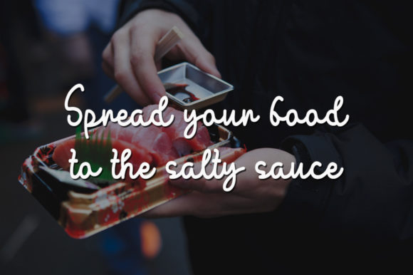 Salty Sauce Font Poster 4