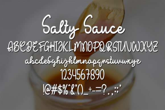 Salty Sauce Font Poster 5