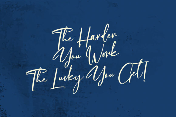 Salvadores Signature Font Poster 3