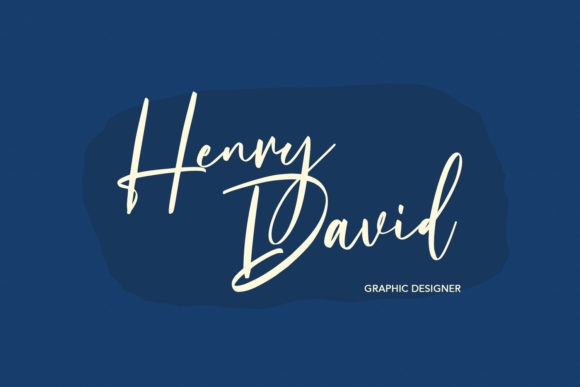 Salvadores Signature Font Poster 4